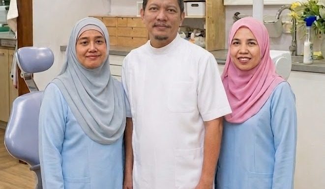 Pasukan klinikal Klinik Pergigian Hazwan & Alia / The clinical team at Klinik Pergigian Hazwan & Alia
